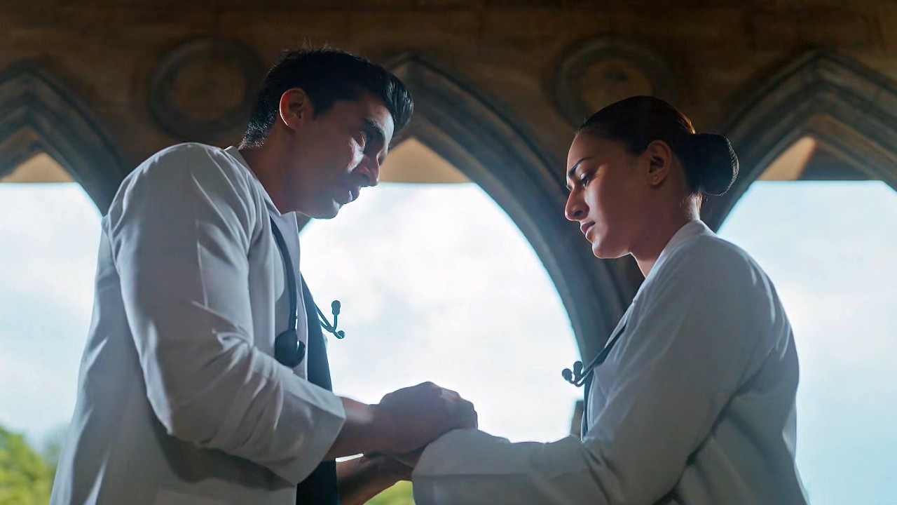 Gashmeer Mahajani and Erica Fernandes in a intense emotional moment during 108 Base Hospital URI Week 6 lockdown episode.