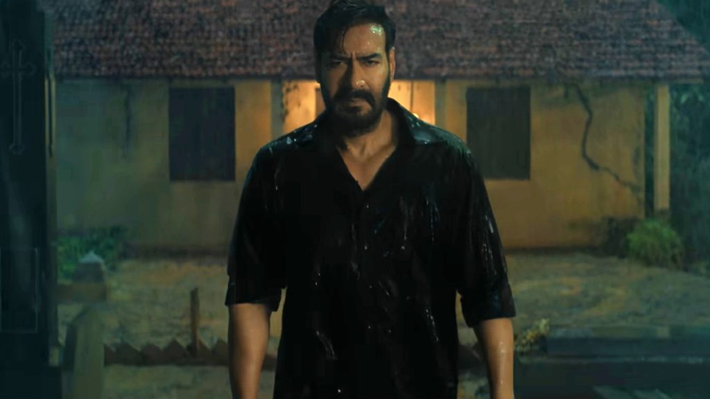Ajay Devgn as Vijay Salgaonkar looking intense in Drishyam The Conclusion movie review