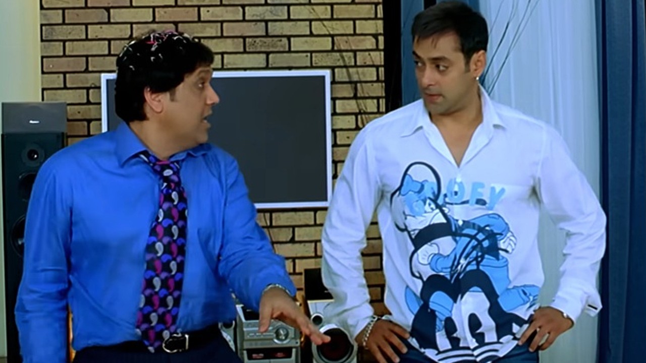  Govinda and Salman Khan from their 2007 hit comedy movie Partner