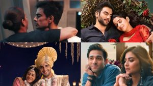 A split collage featuring promotional posters of upcoming Indian television shows 108 Base Hospital Uri, Yeh Fitoor Tera, Lo Chudail Chali Sasural, and Shayad Yahi Hai Pyaar