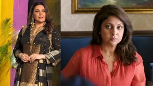 Niki Walia and Shefali Shah in a side-by-side comparison alongside Zoya Akhtar's Dil Dhadakne Do still