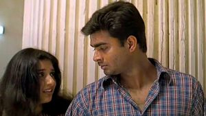 R Madhavan performing in the iconic subway action sequence from the movie Run