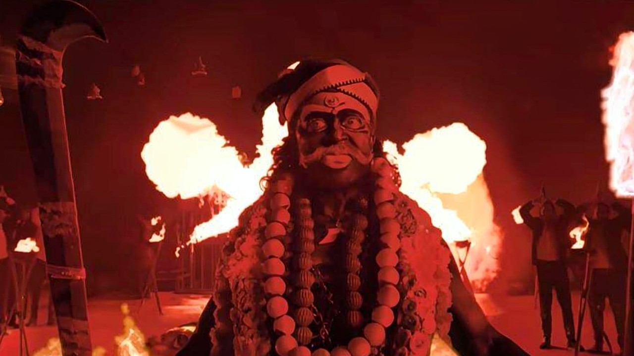 Suriya in an intense avatar from his film Karuppu directed by RJ Balaji