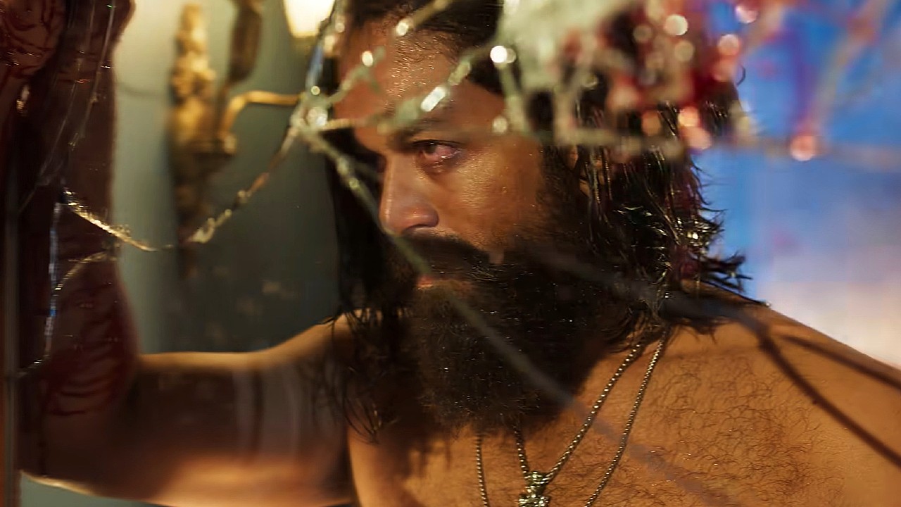  Actor Yash in a intense scene from the film Toxic directed by Geetu Mohandas